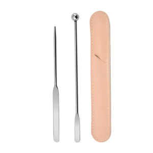 Spatula Makeup Stainless Scraper Sendok Kosmetik Silikon Spatula Mixing Make Up Foundation