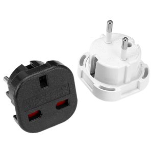 2 cái Châu Âu để UK đầu sạc du lịch với xây dựng trong childproof an toàn van thiết kế nhỏ cho quốc tế chuyến đi kinh doanh