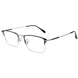 Kính Đọc Sách chặn Đèn xanh dương cho nam giới kính mắt Viễn hình chữ nhật gọng vuông kim loại độc giả chống mỏi mắt