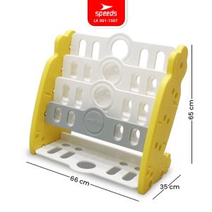 MOLION SNI Organizer Book Penyimpanan Buku Anak 3 Susun Buku Belajar Buku Anak Rak Susun Penyimpanan Kuda Kudaan Prosotan LX 001-M1507