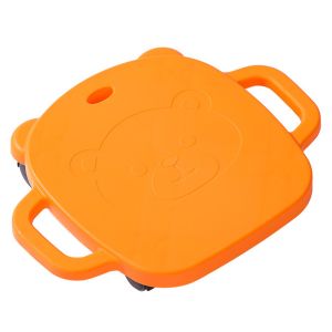 SEETE Mute Design Children 4-Wheeled Scooter Creativity Wear-resistant Kids Balance Training Scooter Flat Scooter Safe Montessori Sensory Toys Outdoor Sports