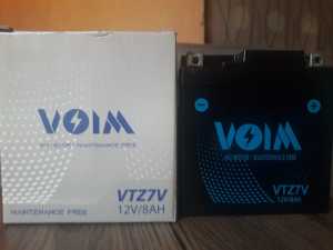 Aki Motor untuk KLX 150 Nmax Xmax Lexi teg 12 Volt Kap 8 Ah Aki Kering Voim