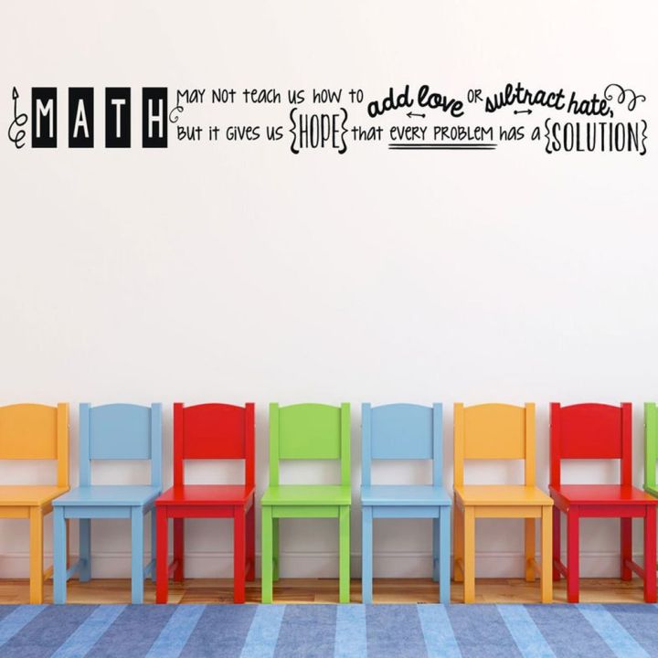 【Expert Math Classroom Decorations Math Quote Vinyl Wall