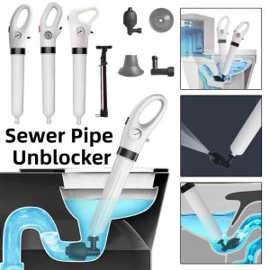 RUMI with Barometer Dredge Clog Remover High Pressure Pipe Plunger Drain Unclogging Device Multipurpose Powerful Sewer Pipe Unblocker Bathroom Accessories