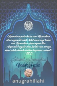 Kartu Ucapan Ramadhan Format PPTX Plus Ukuran 10x15cm Model ku01