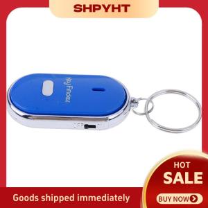 SHPYHT✨ Blue Anti-Lost Key Finder Locator Keychain Whistle Beep Sound Alarm LED Light