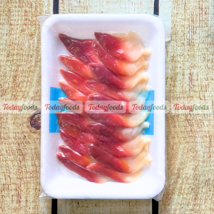 Sashimi Sò Đỏ Hokkigai Cắt Lát (20 miếng / khay) 110G (Sản phẩm đông lạnh)