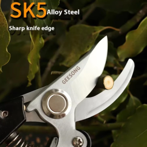 SK5 Garden Pruning Shears Non-slip Handle | Professional Alloy Steel Pruning Shears High Carbon Steel Pruning Shears Sharp Branch Shears Plant Shears Flower and Fruit Tree Garden Shears，Gardening Tools