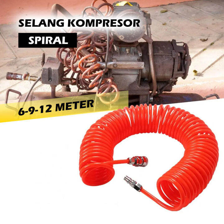 Selang Angin Spiral Kompresor Recoil Meter Selang Angin