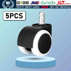 5Pcs/Set Roda Caster Kursi Kantor 2 Inch Roda Kastor Kursi Rak Gaming Roda Kursi Office Tancap & Drat