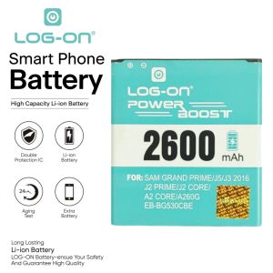 Baterai Log On Untuk Samsung J2 prime G532 / Grand Prime G530 / J3 2016 J320 / J5 2015 J500 / J2 PRO / J2 CORE Power Boost Double Protection IC Battery Baterai Batre