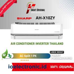 AC SHARP INVERTER 1 PK AH-X10 ZY/BEY R32 FREE PASANG+ACCESORIES MURAH