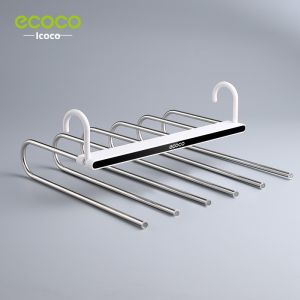 Yikeco Foldable Pants Rack Telescopic Multi-layer Pants Hanger Home Magic Pants Clip Closet Storage Pants Hanger 82026