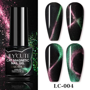 UR SUGAR 7ml Sparkling Flakes Glitter Rubber Base Gel Cat Effect Hybrid Nail Gel Polish Semi-permanent Varnish Nail Art