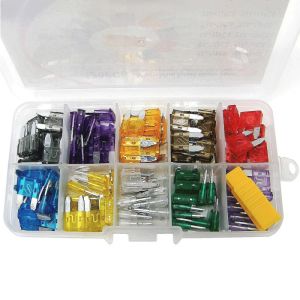 100Pcs/Set Ind Onderdil Sekring Tancap Kecil Besar / Sekring Tancap Fuse Colok Besar Motor Mobil