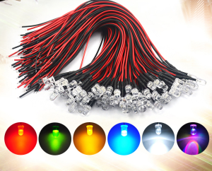 Butterfly Ecommerce ไฟ LED 5 มิลต่อสาย สำหรับไฟ 12V ราคา1เส้น