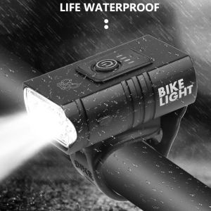 Đèn trước xe đạp đèn chiếu sáng xe đạp dùng pin sạc nhỏ gọn tiện lợi