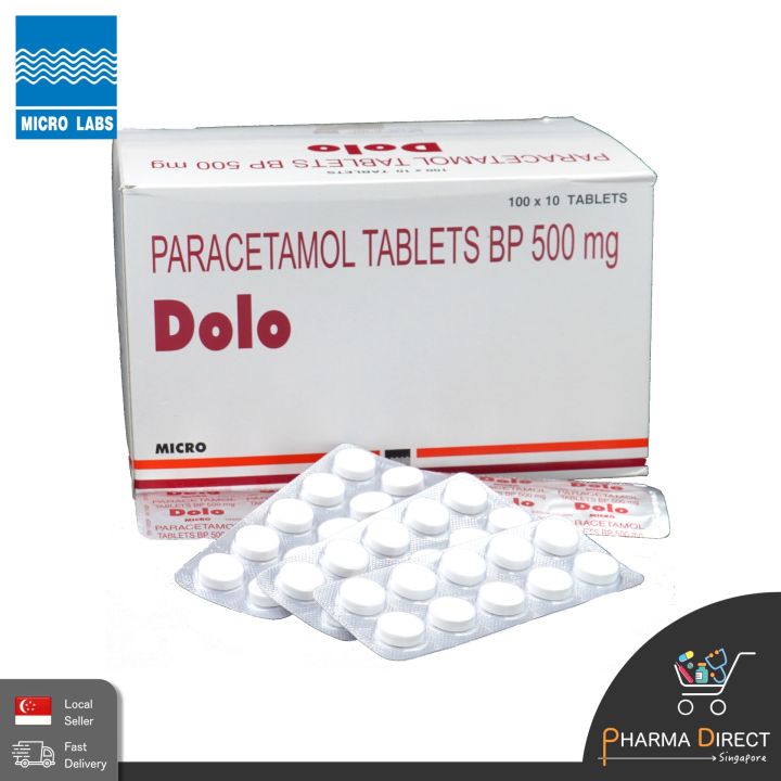 Micro Labs Paracetamol Tablets BP Dolo500 500mg 1000Tablets(1 Box