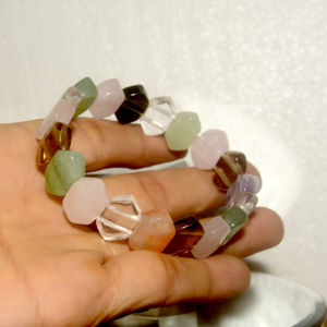 Vòng đeo tay-Lắc đeo tay đá mã não ngũ sắc