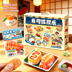 Cute Mini Sushi Squishy DIY Craft Material Pack Stress Relief Toy Handmade Hanging Ornament Gift for Kids