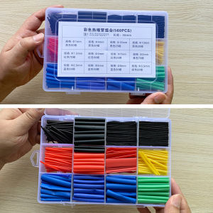 1000pcs Set heat shrink isolasi bakar sambungan kabel Tabung kabel listrik gabungan