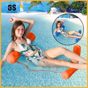 Floating Water Hammock Float Lounger Floating Toys Inflatable Floating Bed Swimming Pool Floating Leisure Bed