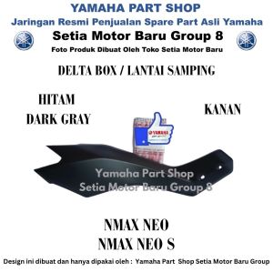 Cover Side Delta Box Kanan Dark Gray Body Putih Hitam Glossy Biru Muda All New Nmax N Max Neo S