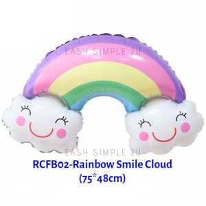 Large Weather Theme Foil Balloon Sun Moon Shooting Star Matte Rainbow White Cream Cloud Gold Lightning Flame Sunflower Birthday Party Decoration Baby Shower Wedding Celebration Kids Toy Reusable Helium Air Balloons Party Supplies Props
