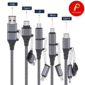 USB Port 5in1 Multi Cable Charger
