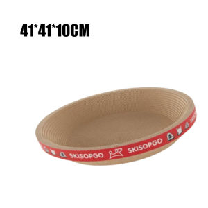 Cat Scratch Board Durable Corrugated Cardboard Oval Cat Scratcher Cat Toy