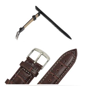 16mm 20mm 22mm Fashion Vintage Genuine Leather Sweatband Wrist Watchband Sports Belt Watch Band Strap