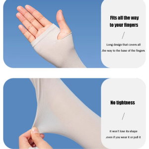 Arm Sleeves High Sun Protection Index Reusable Sunscreen Sleeve No Staining of Clothes