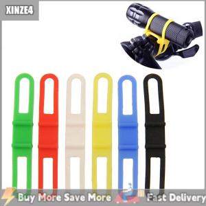 [COD] XINZE4 Đi Xe Đạp Ánh Sáng Chủ Xe Đạp Tay Lái Silicone Dây Đeo Ban Nhạc Điện Thoại Sửa Chữa Đàn Hồi Tie Dây Bicicleta Torch Đèn Pin Băng