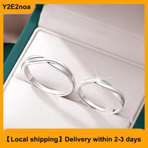 【Local shipping】 Fashion Couple Rings Set  Color Simple Opening Adjustable Finger Ring Light Luxury Jewelry For Women Men Anniversary Gift