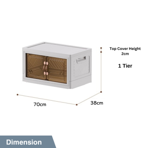 Super Big Folding Storage Box Cabinet Wardrobe Transparent Double Door Foldable Home Clothes Snacks Storage Cabinet