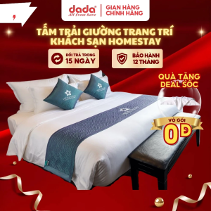 Tấm Trải Giường Trang Trí Khách Sạn Resort DaDa Decor Phòng Ngủ Dùng Cho Các Giường 1m6x2m 1m8x2m