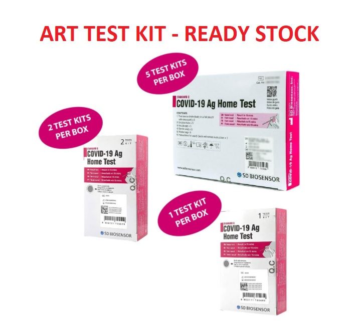 Ready stock ART self test kit SD BIOSENSOR Standard Q Covid19