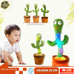 Boneka Cactus Dancing Doll Talking Toy Mainan Kaktus Goyang Pintar Menari Bicara Joget Rekam Suara Unik Viral Lucu