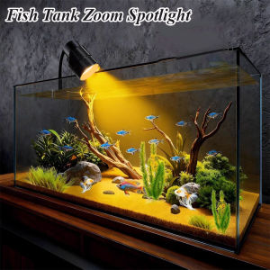 Aquarium Spot Lamp Fish Tank Zoom Spotlight South American Led 360° Adjustable Splash-Proof Lighting