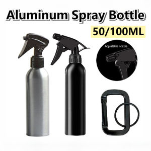 50/100ML Mini Aluminum Trigger Spray Bottle Alcohol Fine Mist Perfume Bottle Refillable Travel Leakproof Spray Bottle