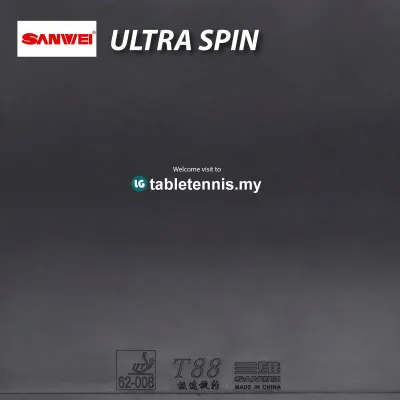 Sanwei Rubber T88 Ultra Spin Sticky Elastic Rubber Getah Ping Pong