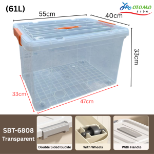 Large Storage Box Kotak Simpanan dengan roda Storage Box w Wheels Bekas Simpanan /Storage container