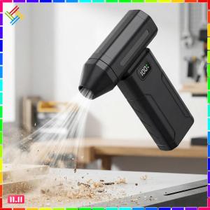 Compressed Air Duster 5-Speed Handheld Portable Dust Blower Electric Dryer Screen Display for Car Computer Home Office Dust Cleaning