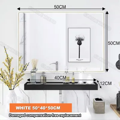 16/20 Inch Black Round Wall Mirror Bathroom Mirror Wall Mirror Decor No Punching Wall Mounted Circle Mirror Large Black Metal Frame Round Mirrors for Bathroom Living Room Bedroom and Dining Room