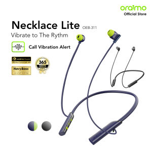 oraimo Kalung Headset Tali Leher Nirkabel Bluetooth Lite 30H Pengingat Getaran Enc Mega Suara Bass OEB-311 Earphone Headset Kabel Mic Bass Stereo Wired Murah Gaming Sport Wireless NeckbNecklace Vibration Reminder Sound