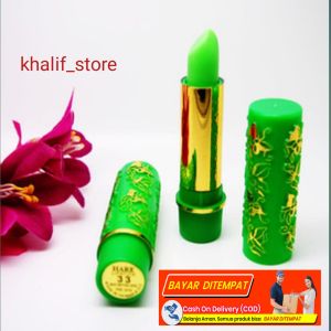 HARE LIPSTICK ARAB ORIGINAL 100% HALAL Stiker No 33 Hijau L-14