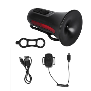 Watertight Bicycles Bells Electronic Bike Horn Rechargeable Handlebars Bells Cycling Bells 120dB Bicycles Alarm Bells