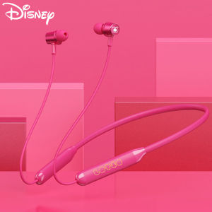Disney QS-Q6 Bluetooth Earphone IPX5 Waterproof Sport Headset Magnetic Neckband Wireless Headphone With Mic for Android Mobile Phone