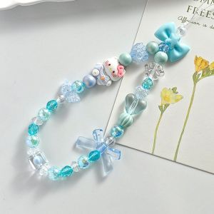 UUMIR Cinnamoroll Mobile Phone Strap Sanrio Kuromi Bag Pendant Keychain Cute Hello Kitty Phone Lanyard