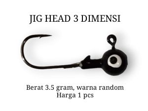 Makarel Jig Head Soft Lure 3.5g Warna Berpilihan untuk Pancing Air Tawar & Celup